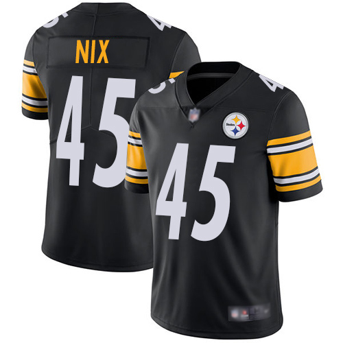 Youth Pittsburgh Steelers Football 45 Limited Black Roosevelt Nix Home Vapor Untouchable Nike NFL Jersey